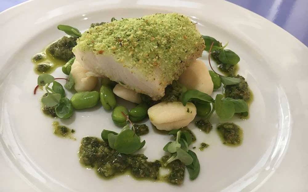 Pesto Fish Dinner