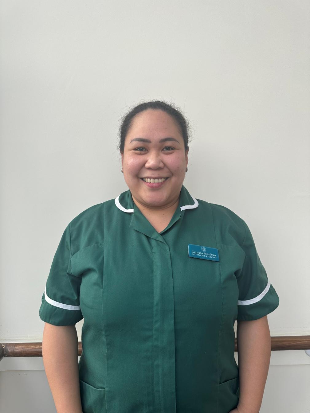 lady posing for staff photo